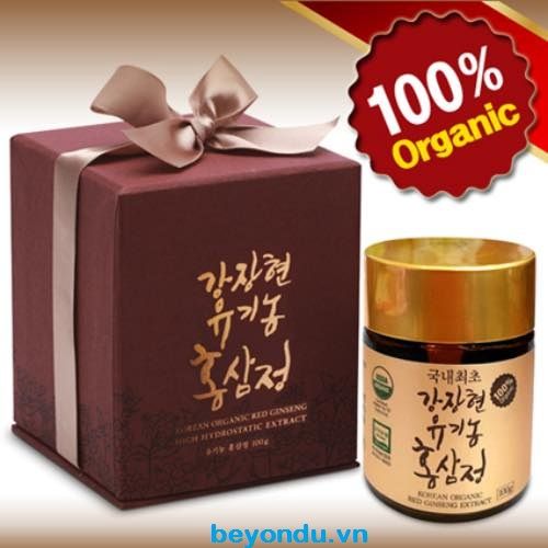 Cao hồng sâm nguyên chất hữu cơ Hàn Quốc KJH 100g