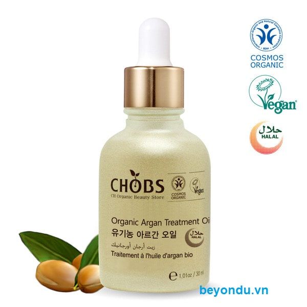 Dầu Argan hữu cơ Chobs (Organic Treatment Oil) 30ml