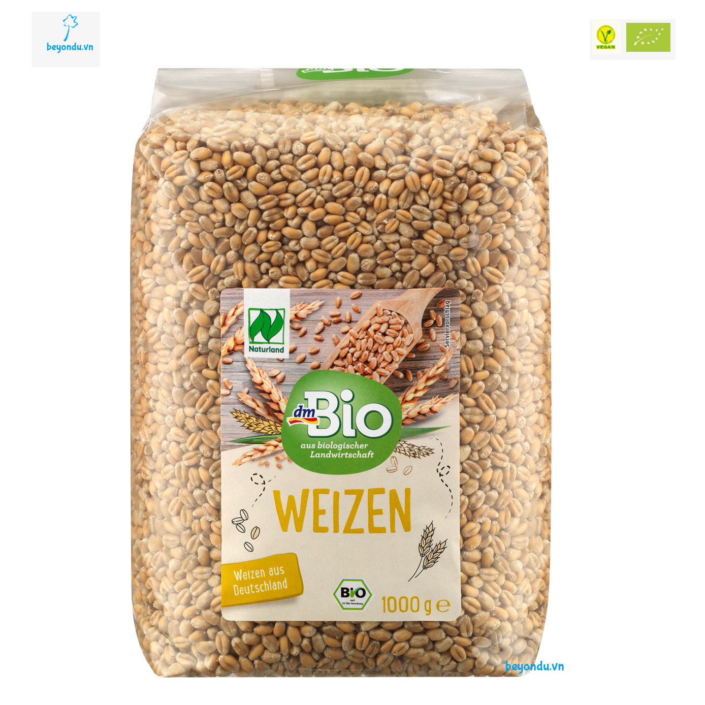 Hạt cỏ lúa mì hữu cơ dmBio 1kg
