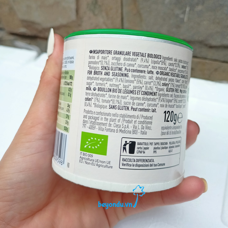  Hạt nêm hữu cơ Alce Nero 120g 