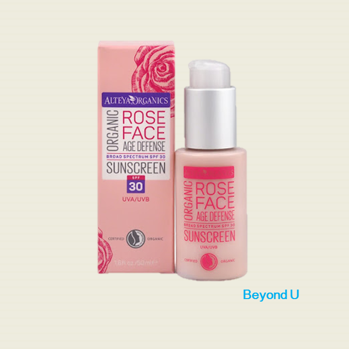 Kem chống nắng hữu cơ Alteya Organics Rose Face SPF30