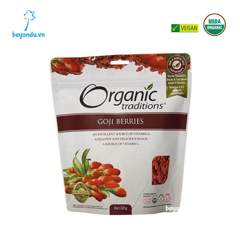 Kỷ tử hữu cơ Organic Traditions 227g