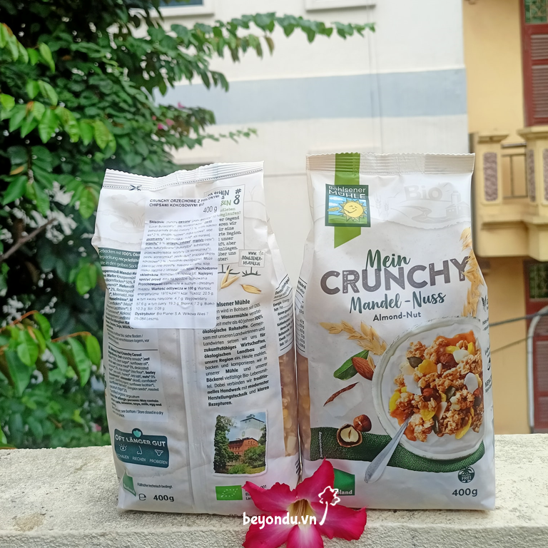  Ngũ cốc giòn hạnh nhân dừa hữu cơ Bohlsener Muehle 400g 