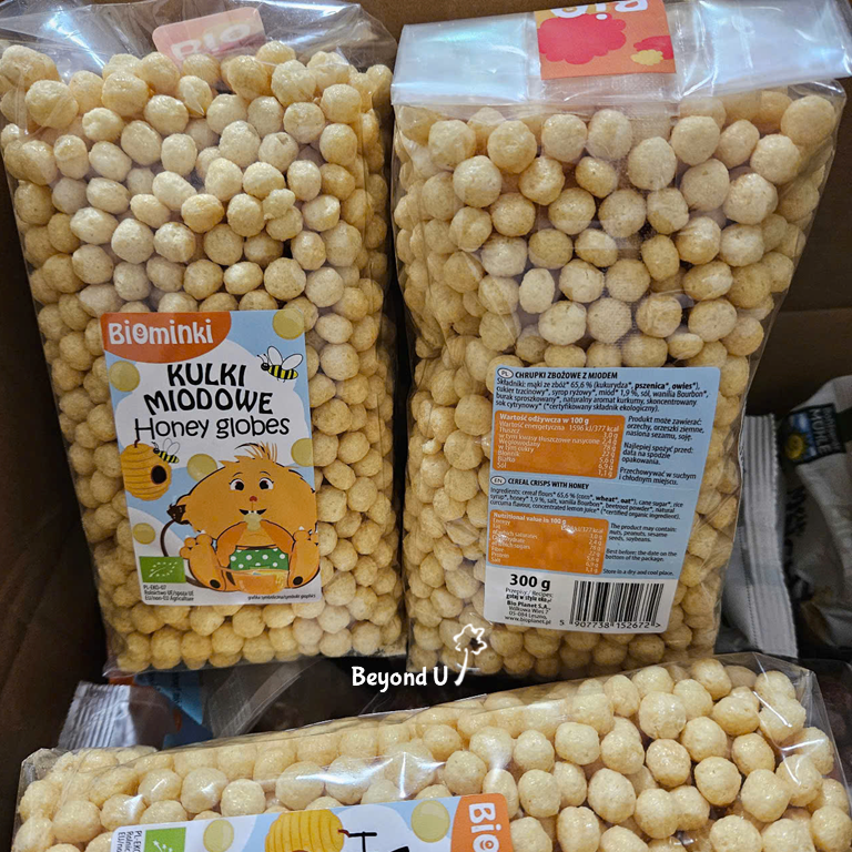  Ngũ cốc giòn hữu cơ Biominki 300g (vị socola và vị mật ong) 