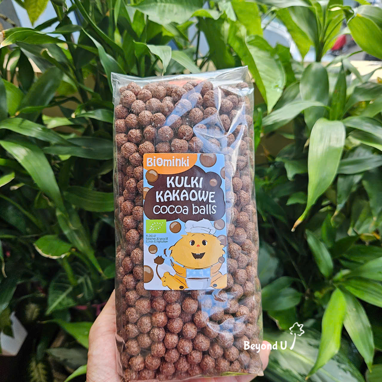  Ngũ cốc giòn hữu cơ Biominki 300g (vị socola và vị mật ong) 
