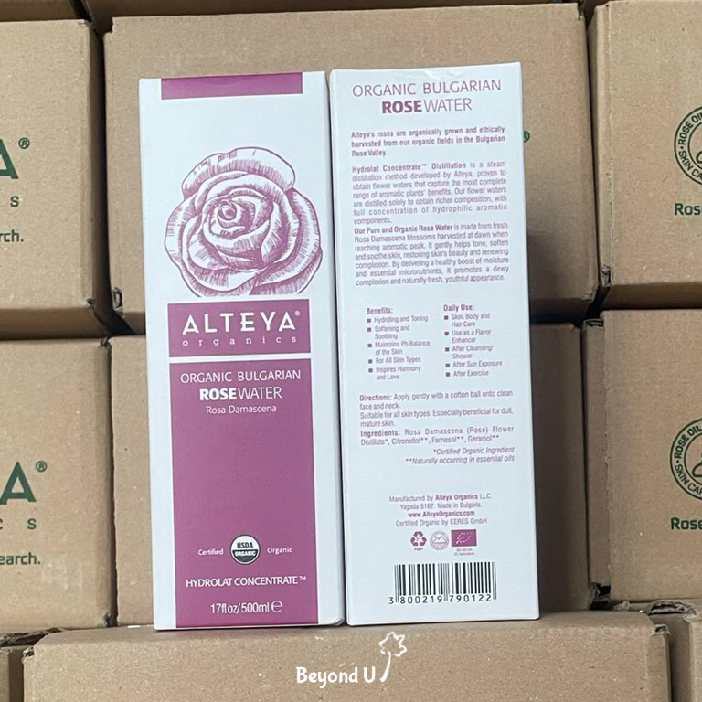 Nước hoa hồng hữu cơ Alteya Organics 500ml 