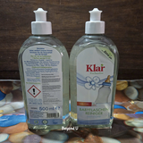  Nước rửa bình sữa em bé Klar 500ml 