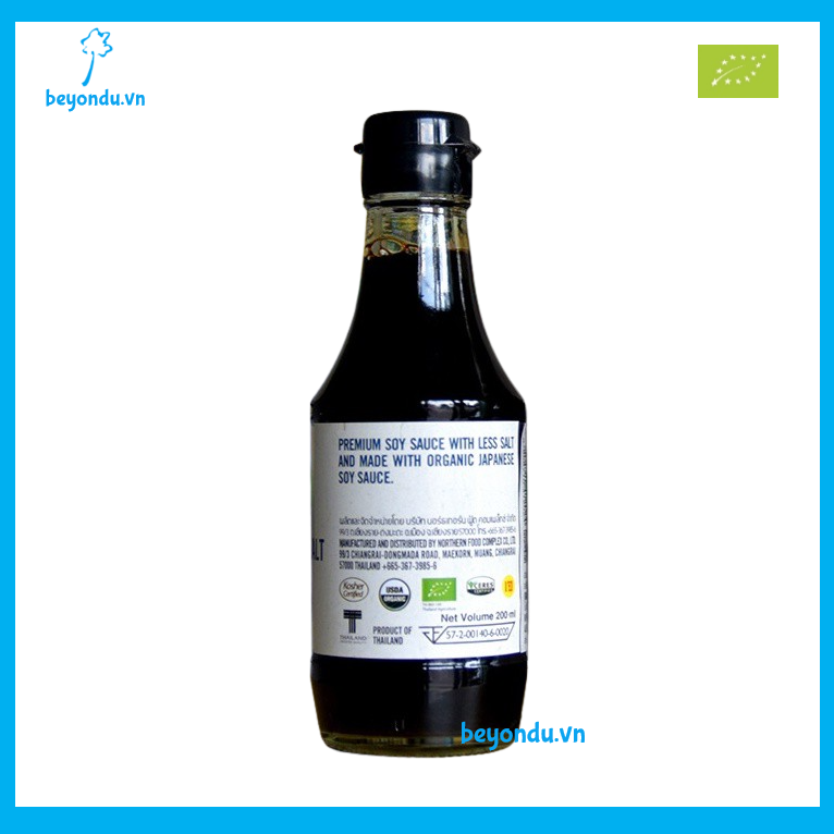  Nước tương ít muối hữu cơ Pb Farm 200ml 