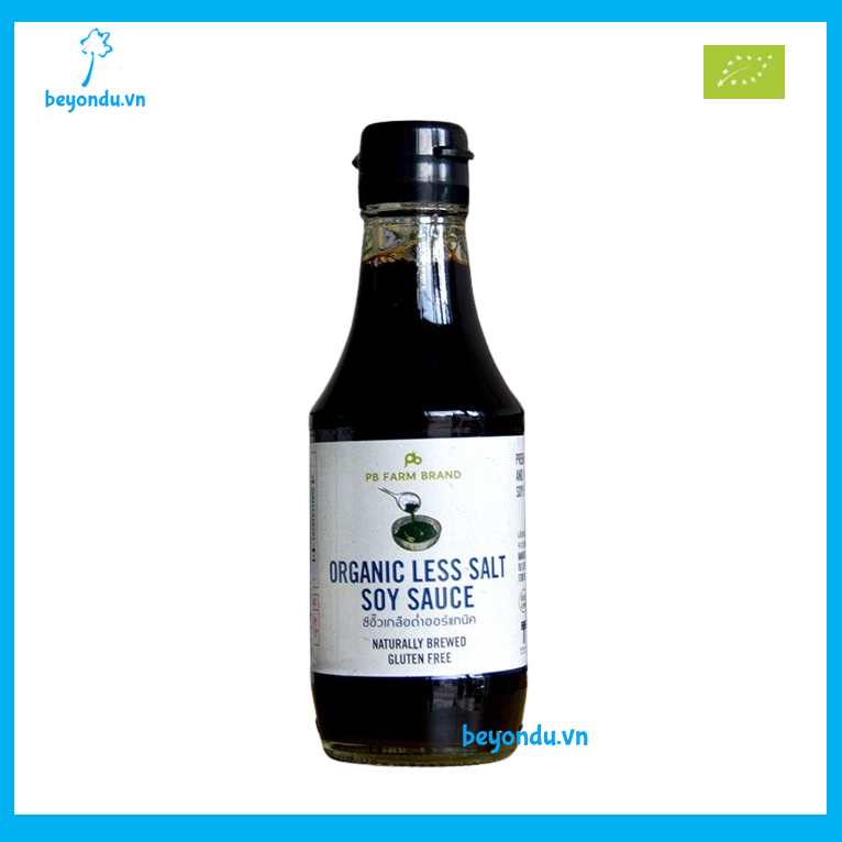  Nước tương ít muối hữu cơ Pb Farm 200ml 