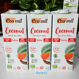  Sữa dừa không đường hữu cơ Ecomil 1L 