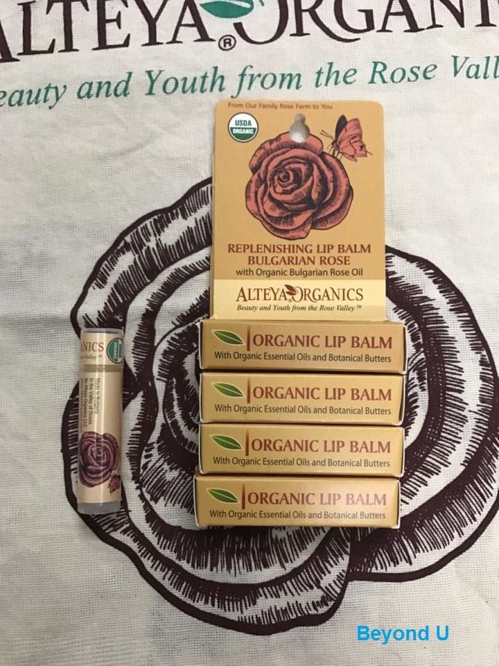 Son dưỡng môi hữu cơ hoa hồng Alteya Organics Replenishing Lip Balm Bulgarian Rose