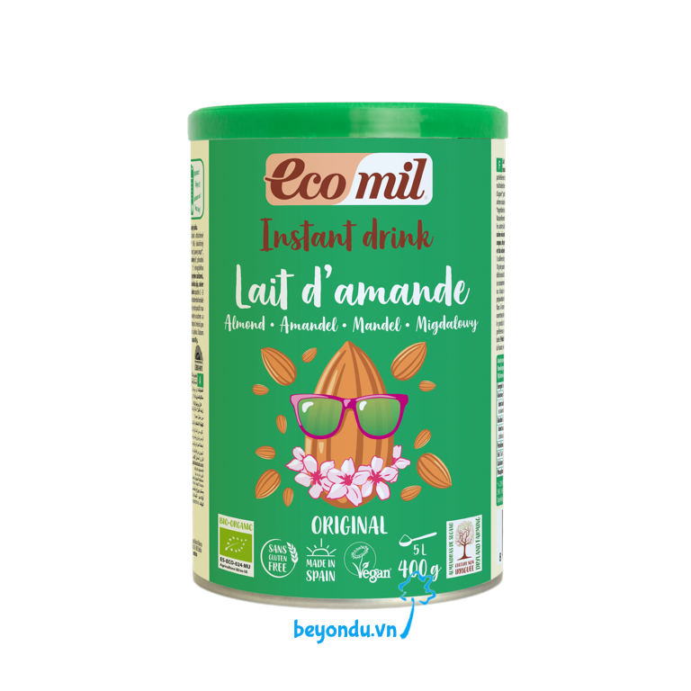 Sữa bột hạnh nhân hữu cơ Ecomil 400g Original