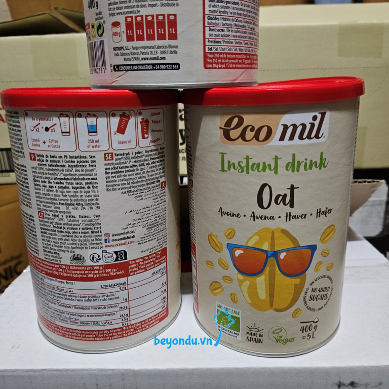  Sữa bột yến mạch hữu cơ Ecomil 400g 