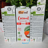  Sữa dừa không đường hữu cơ Ecomil 1L 