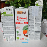  Sữa dừa không đường hữu cơ Ecomil 1L 