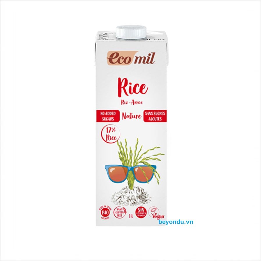 Sữa gạo hữu cơ Ecomil không thêm đường 1l