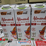  Sữa hạnh nhân hữu cơ Ecomil 1l không đường 