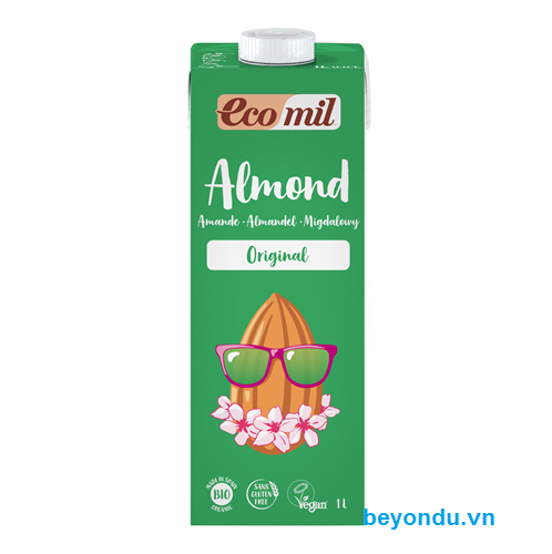 Sữa hạnh nhân hữu cơ Ecomil Original 1l