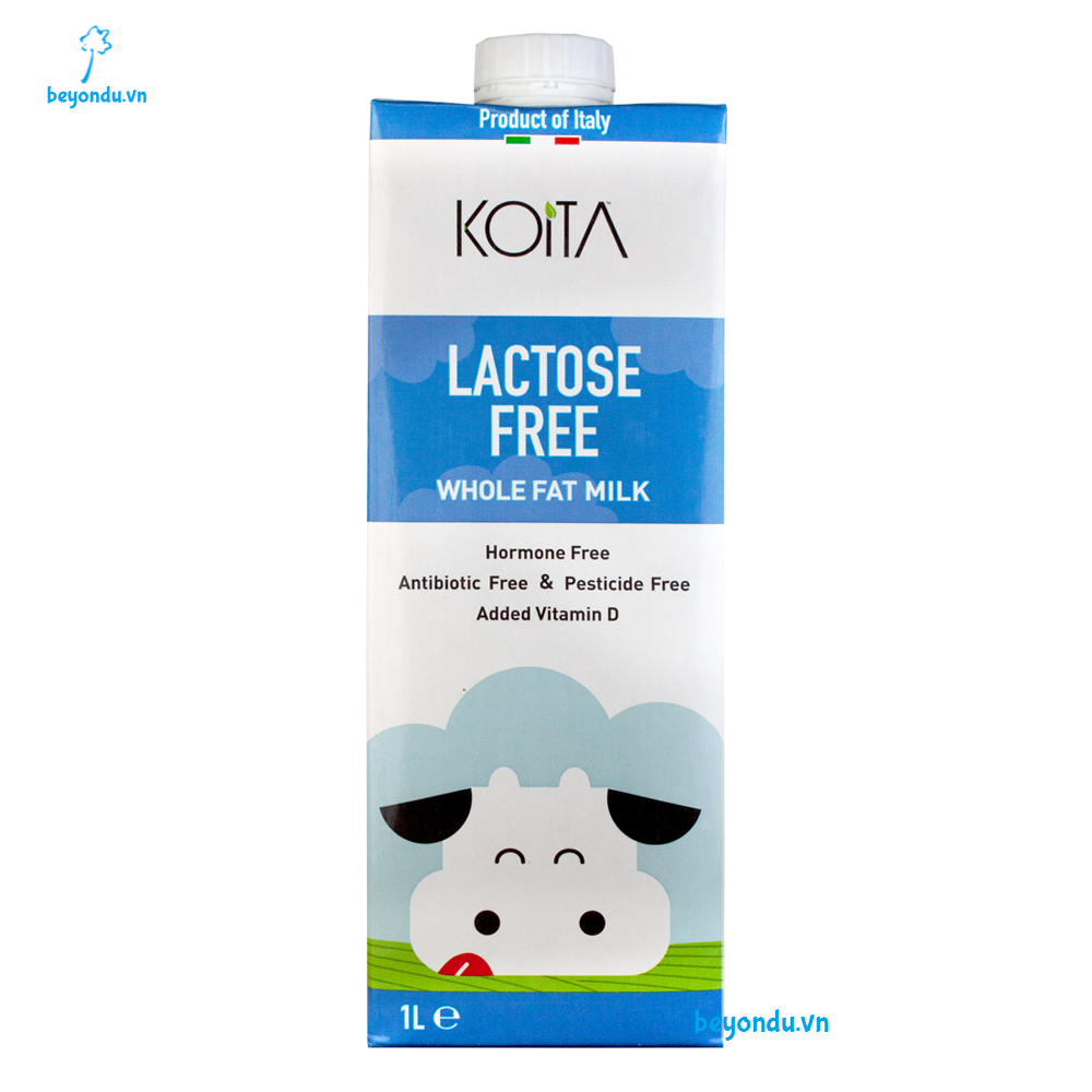 Sữa nguyên kem không lactose Koita 1l