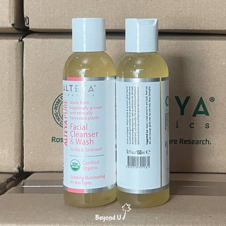  Sữa rửa mặt vani và phong lữ hữu cơ Alteya Organics 150ml 