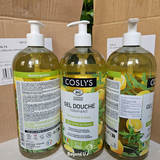  Sữa tắm dạng gel cỏ roi ngựa chanh hữu cơ Coslys (1L) 