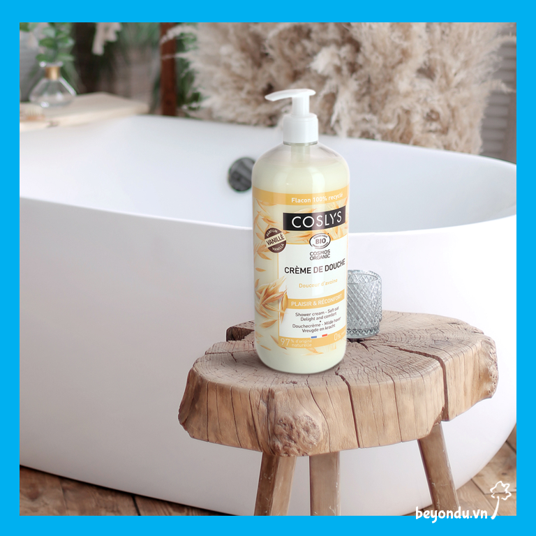  Sữa tắm dạng kem yến mạch hữu cơ Coslys (1L) 