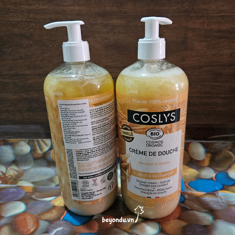  Sữa tắm dạng kem yến mạch hữu cơ Coslys (1L) 