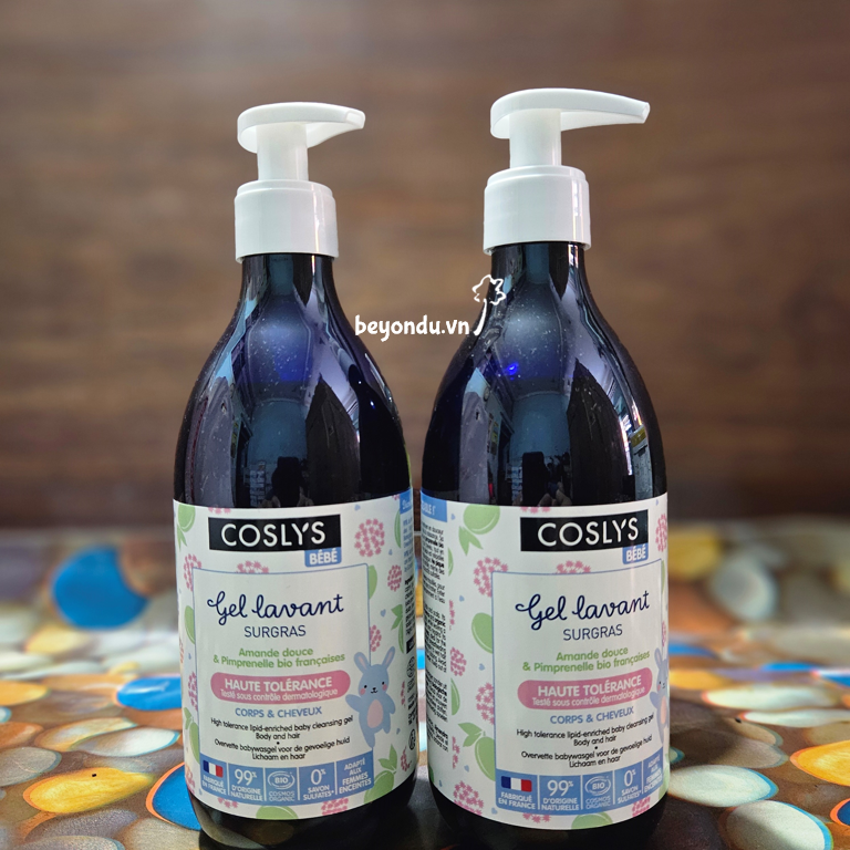  Sữa tắm gội 2 in 1 cho bé hữu cơ Coslys 500ml 