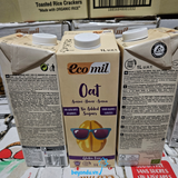  Sữa yến mạch hữu cơ Ecomil không thêm đường không gluten 1L 