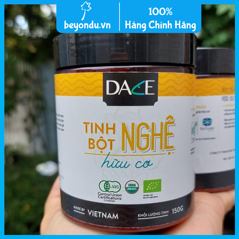 Tinh bột nghệ hữu cơ Dace 150g