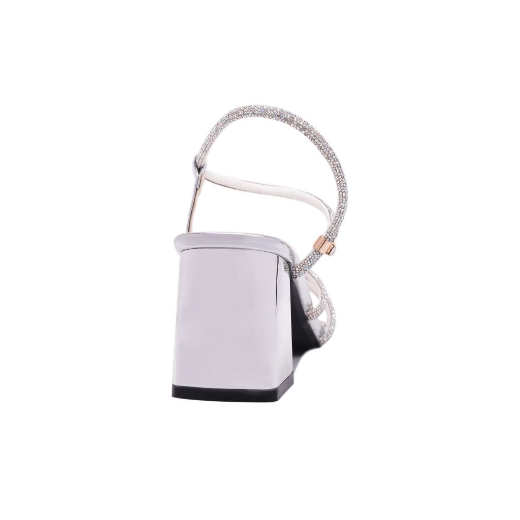 Sandal Cao Gót Albee Nhiều Dây Kim Sa Nối HD0202TQ