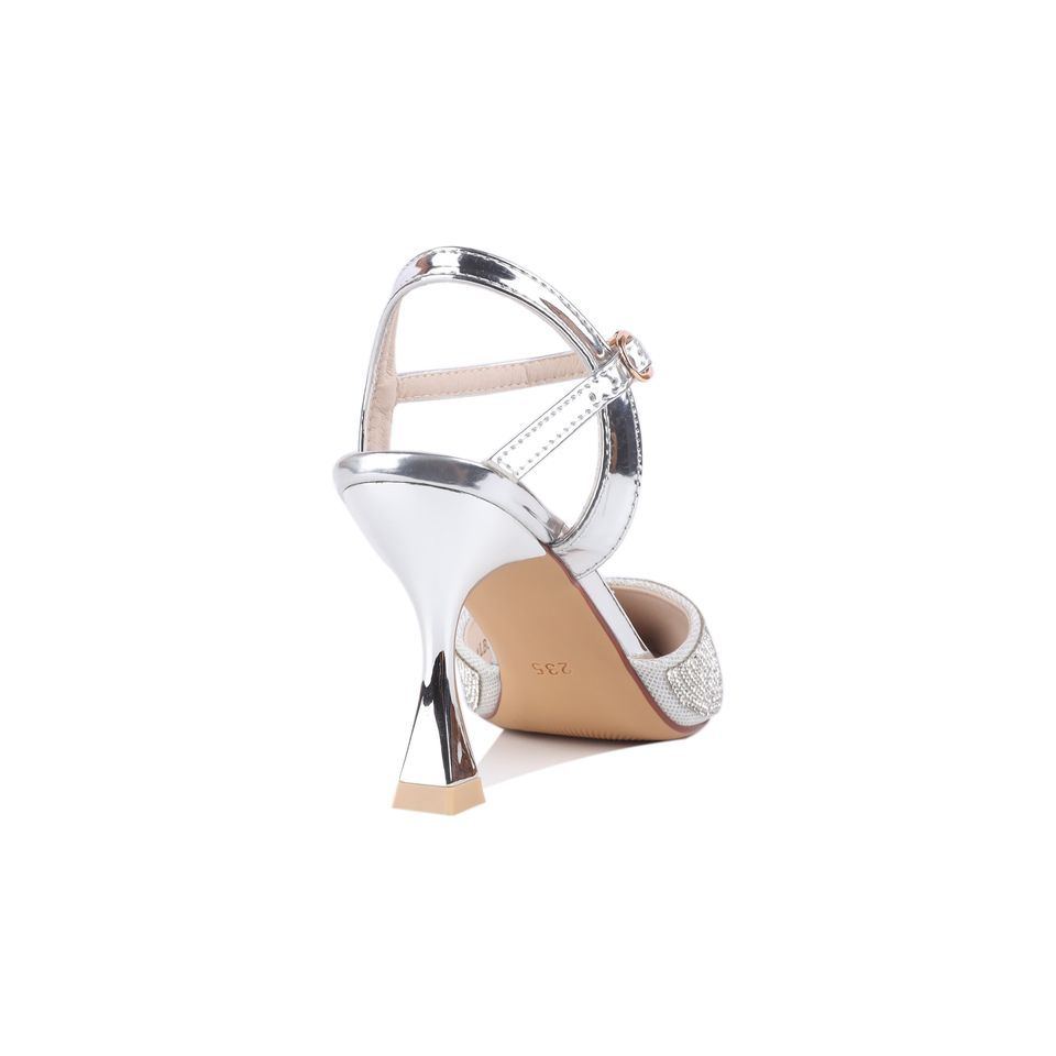 Sandal Cao Gót Albee Mũi Nhọn Đính Đá Sang Trọng HD0266TQ