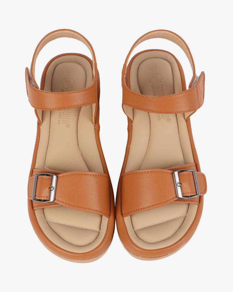 Sandal Đế Xuồng Hạnh Dung Quai Ngang Khóa Nịt HD02232AB