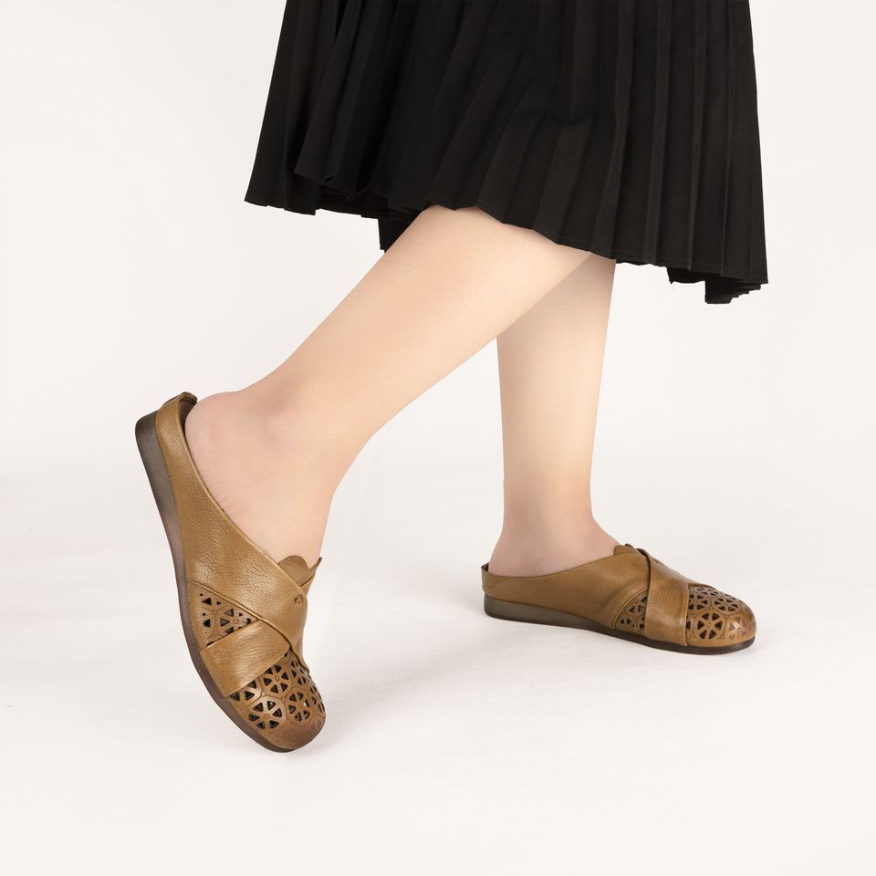 Dép Bít Mũi Albee Cách Điệu Laser HD0227TQ