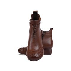 Giày Boot Albee Họa Tiết Thêu Tinh Xảo HD0249TQ
