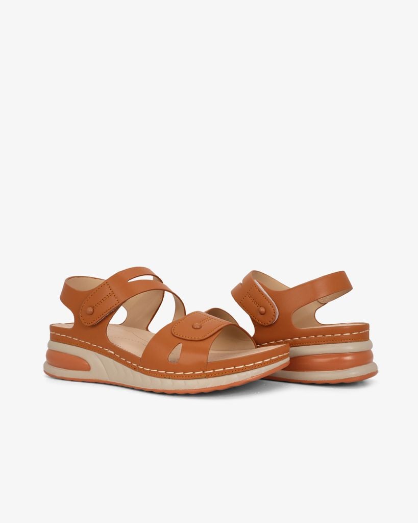 Sandal Đế Xuồng Hạnh Dung Bản Ngang Khoét Chỉ HD0302AC