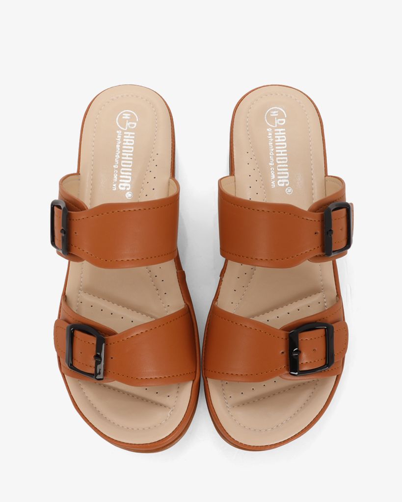 Dép Đế Xuồng Hạnh Dung Quai Nhị Khóa Nịt HD0307AC