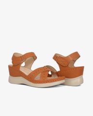 Sandal Đế Xuồng Hạnh Dung Quai Chéo Laser  HD0309AC