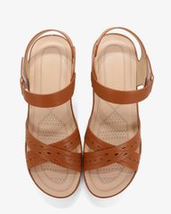 Sandal Đế Xuồng Hạnh Dung Quai Chéo Laser  HD0309AC