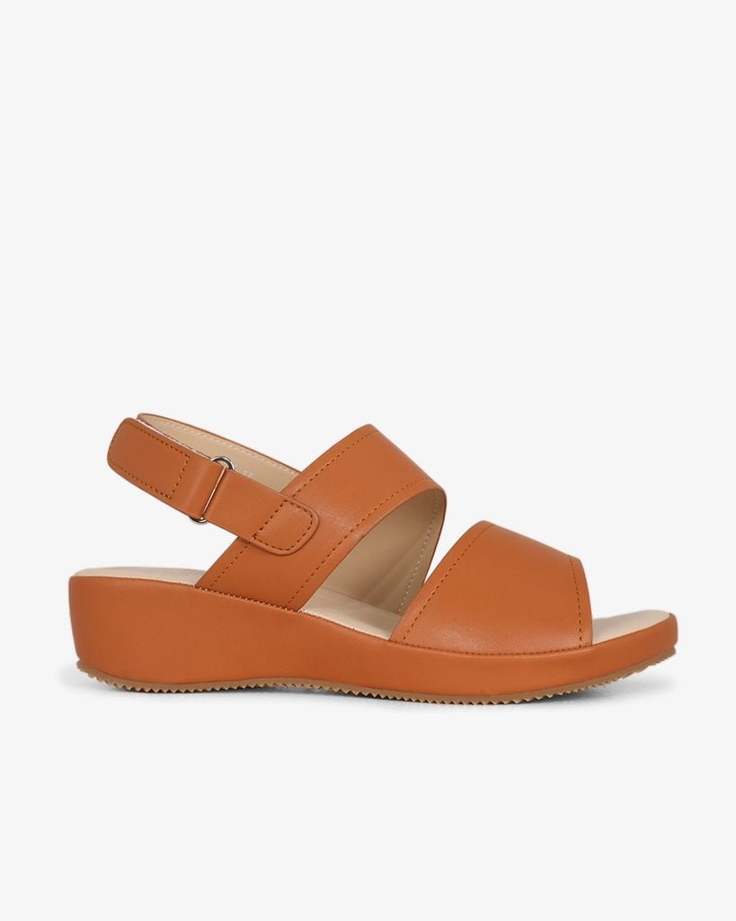 Sandal Đế Xuồng Hạnh Dung Hai Quai Ngang Hậu Dán HD0312AC