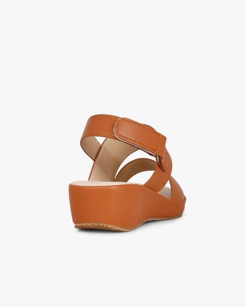 Sandal Đế Xuồng Hạnh Dung Hai Quai Ngang Hậu Dán HD0312AC