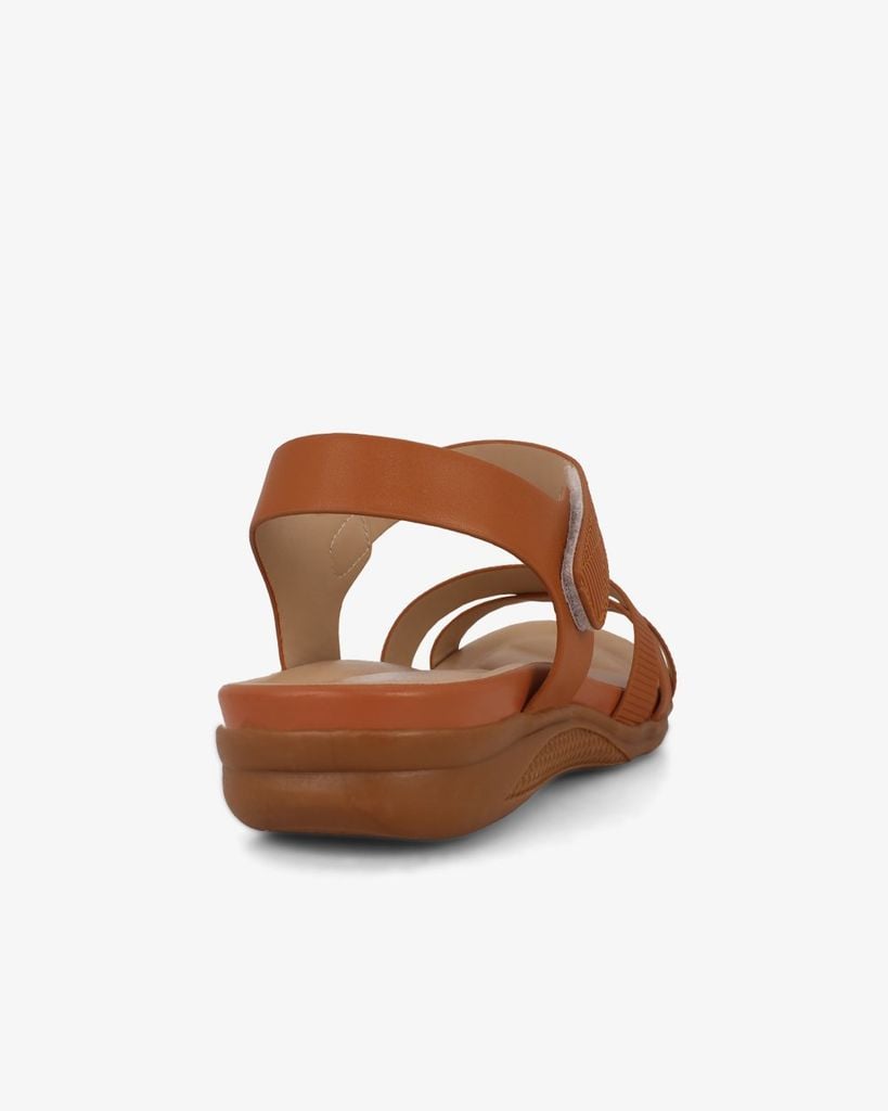 Sandal Đế Xuồng Hạnh Dung Quai Chéo Sọc Vân HD0315AC