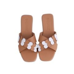 Dép Xẹp Hạnh Dung Quai Chéo Phối Tim HD04782AD