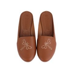 Dép Bít Mũi Hạnh Dung Thêu Chuồn Chuồn HD04786AD