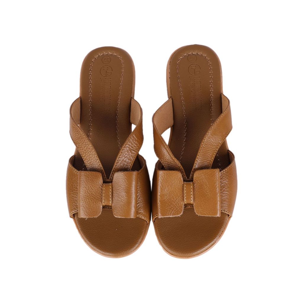 Dép Xẹp Hạnh Dung Bản Cut Out Phối Nơ HD04823AD