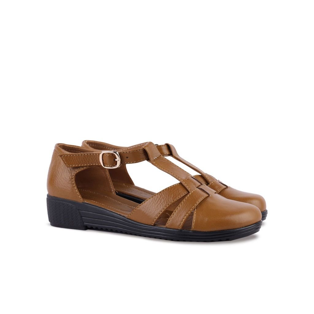 Sandal Xuồng Hạnh Dung Mũi Tròn T-Strap HD04848AD