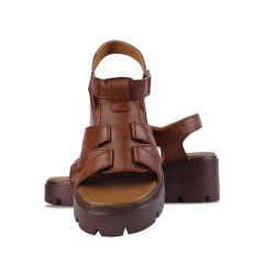 Sandal Cao Gót Hạnh Dung Quai T-Strap Cách Điệu HD04871AD