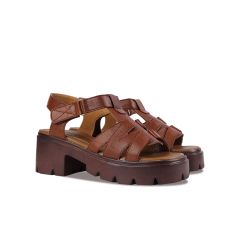 Sandal Cao Gót Hạnh Dung Quai T-Strap Cách Điệu HD04871AD
