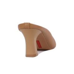 Dép Bít Mũi Hạnh Dung Mũi Vuông Da Sần HD04876AD
