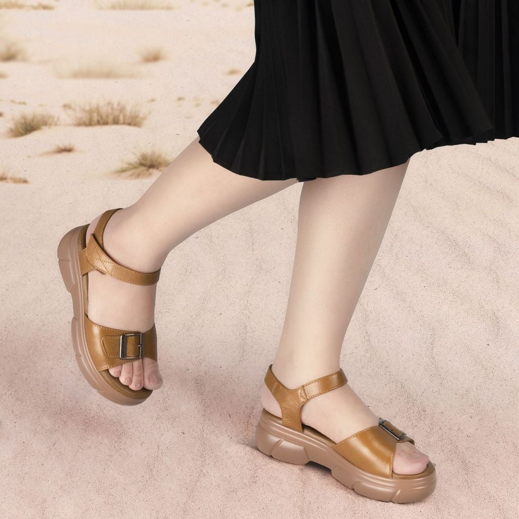 Sandal Xuồng Hạnh Dung Quai Ngang Khóa Nịt HD04902AD